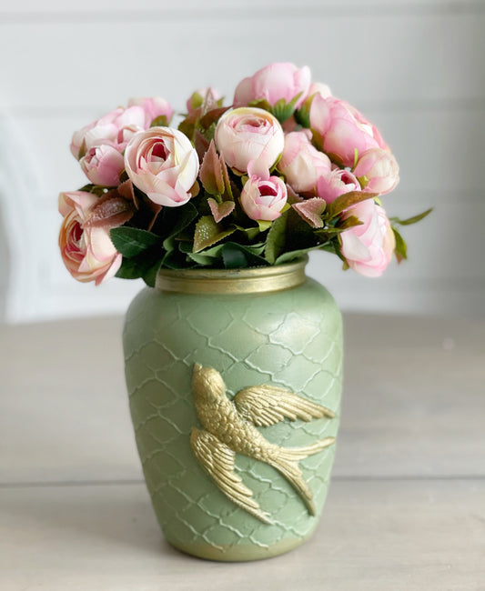 Golden Bird Vase
