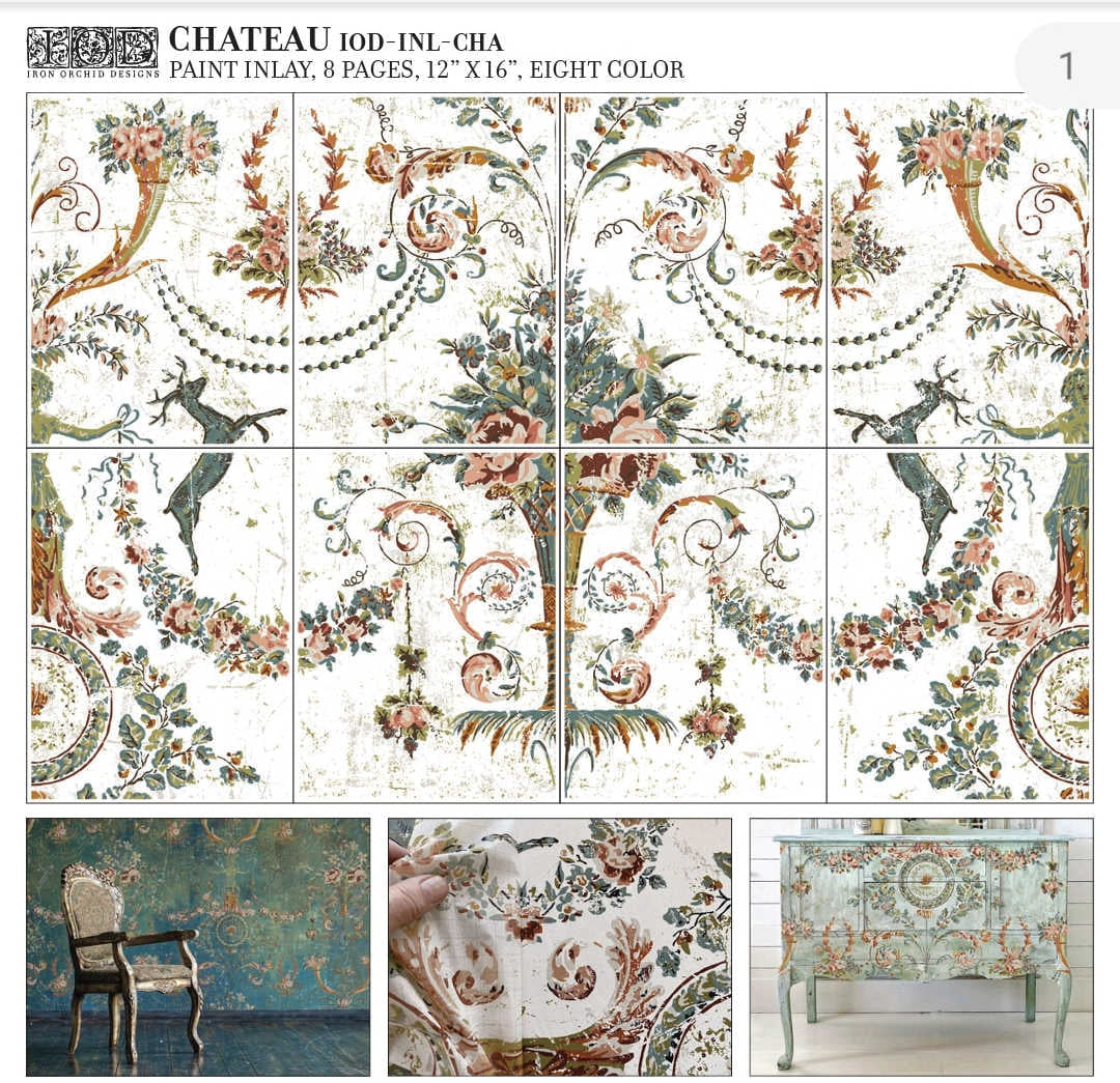 Chateau Paint Inlay (12″X16″ PAD-8 SHEETS )
