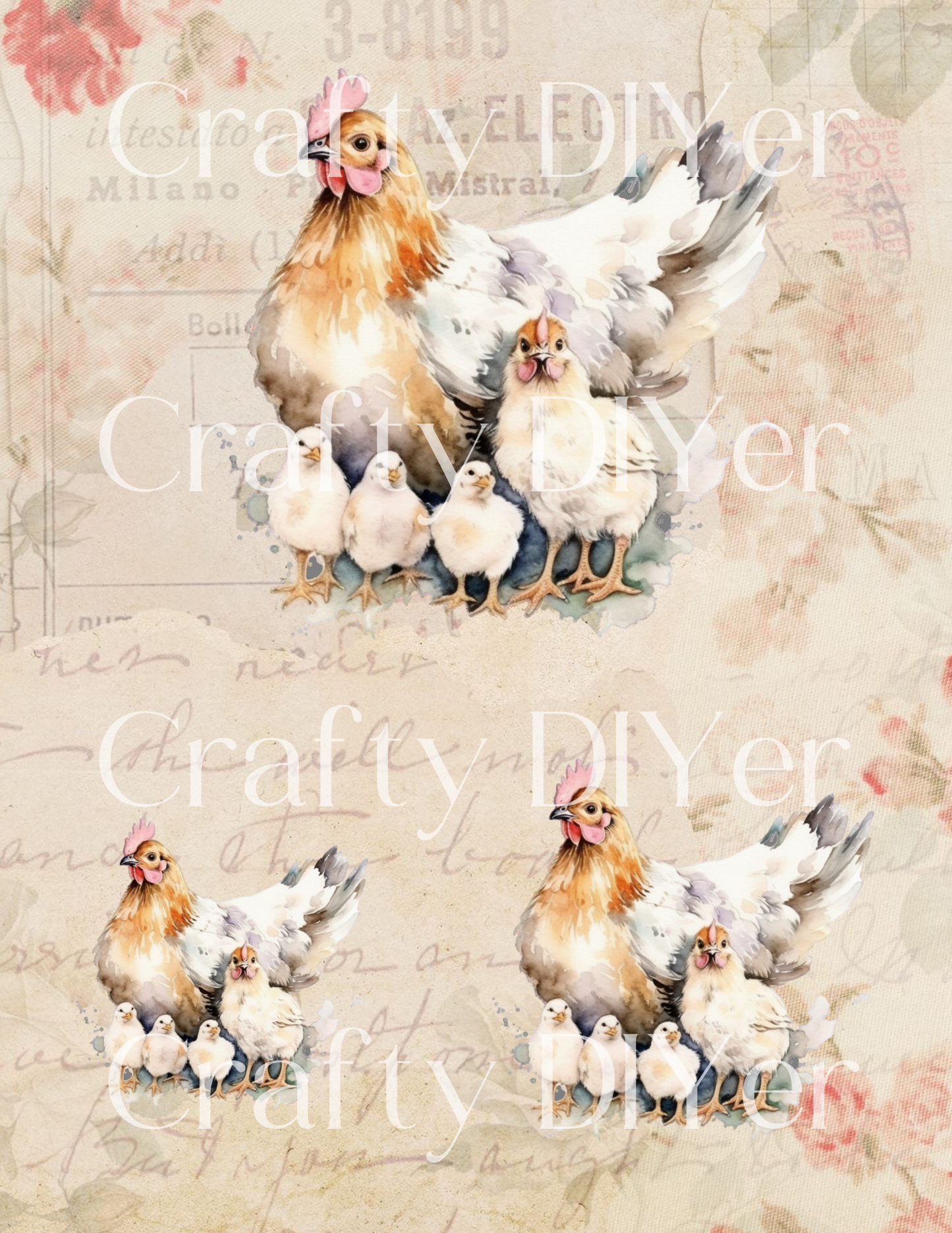 Hen + Chicks Printable Set