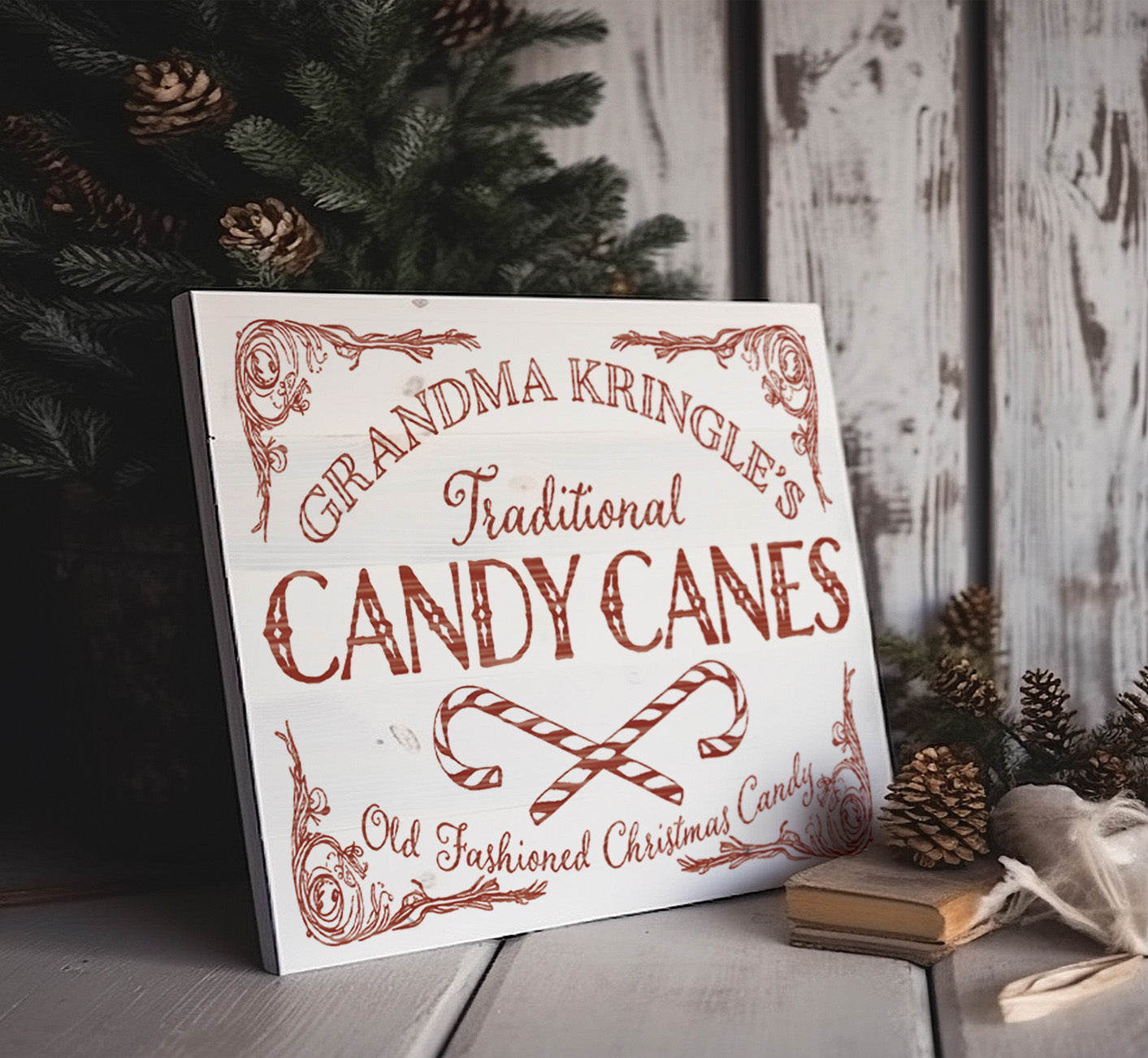 Candy Cane Cottage Transfer *LIMITED EDITION*
