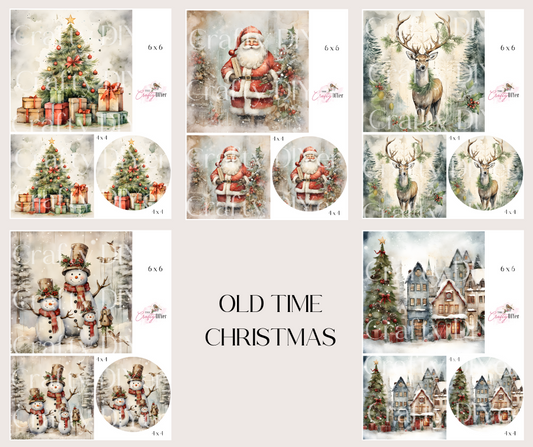 Old Time Christmas Digital Print