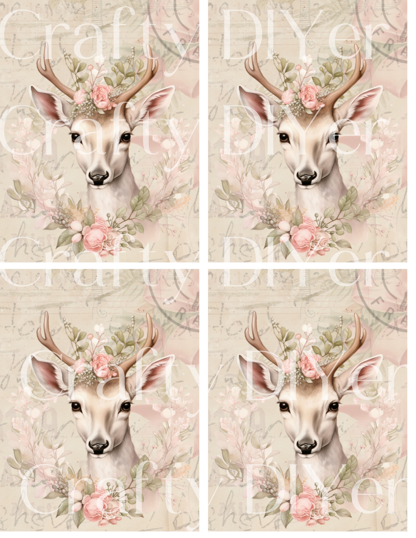 Mystical Deer Digital Print