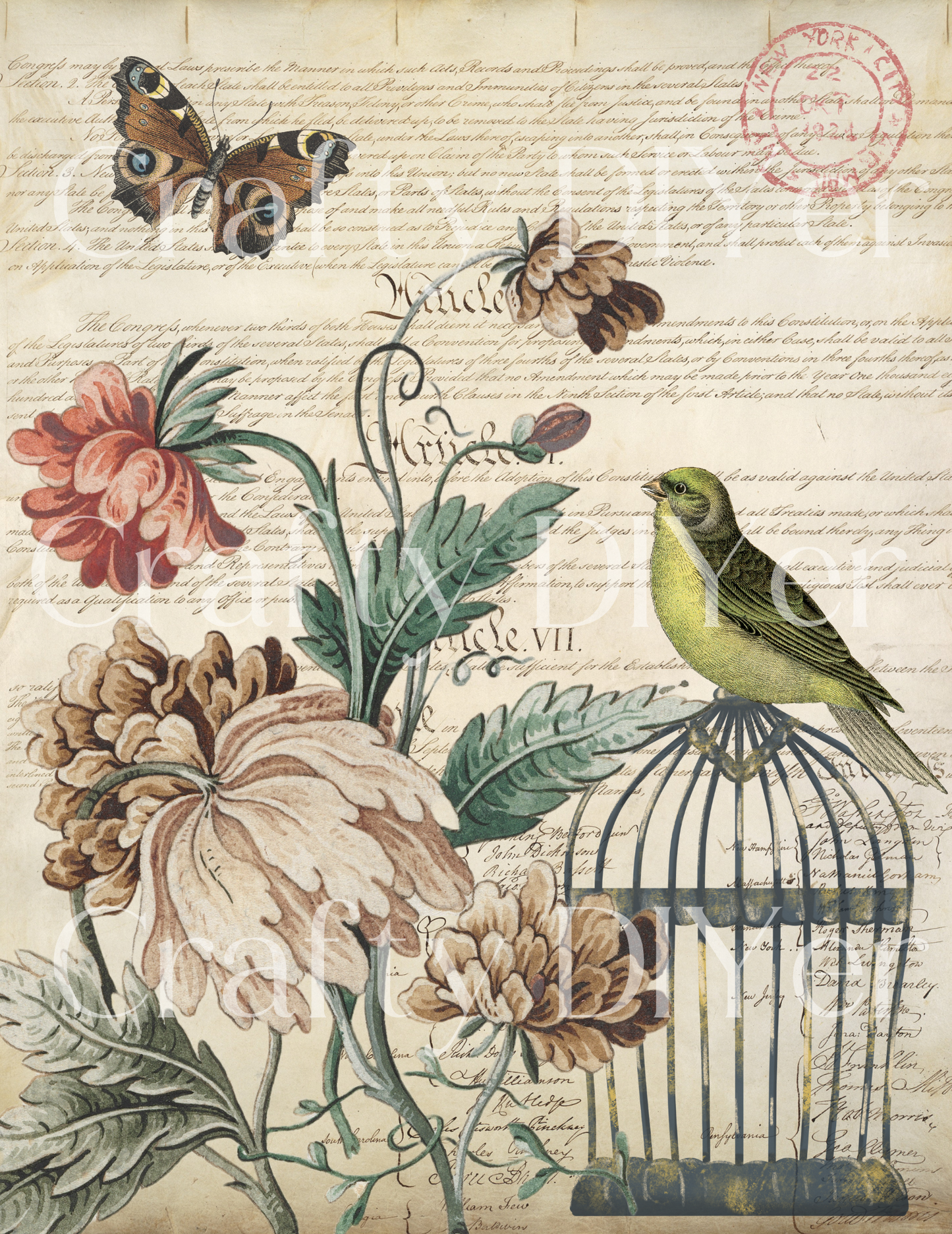 Botanical and Birds Printable Set