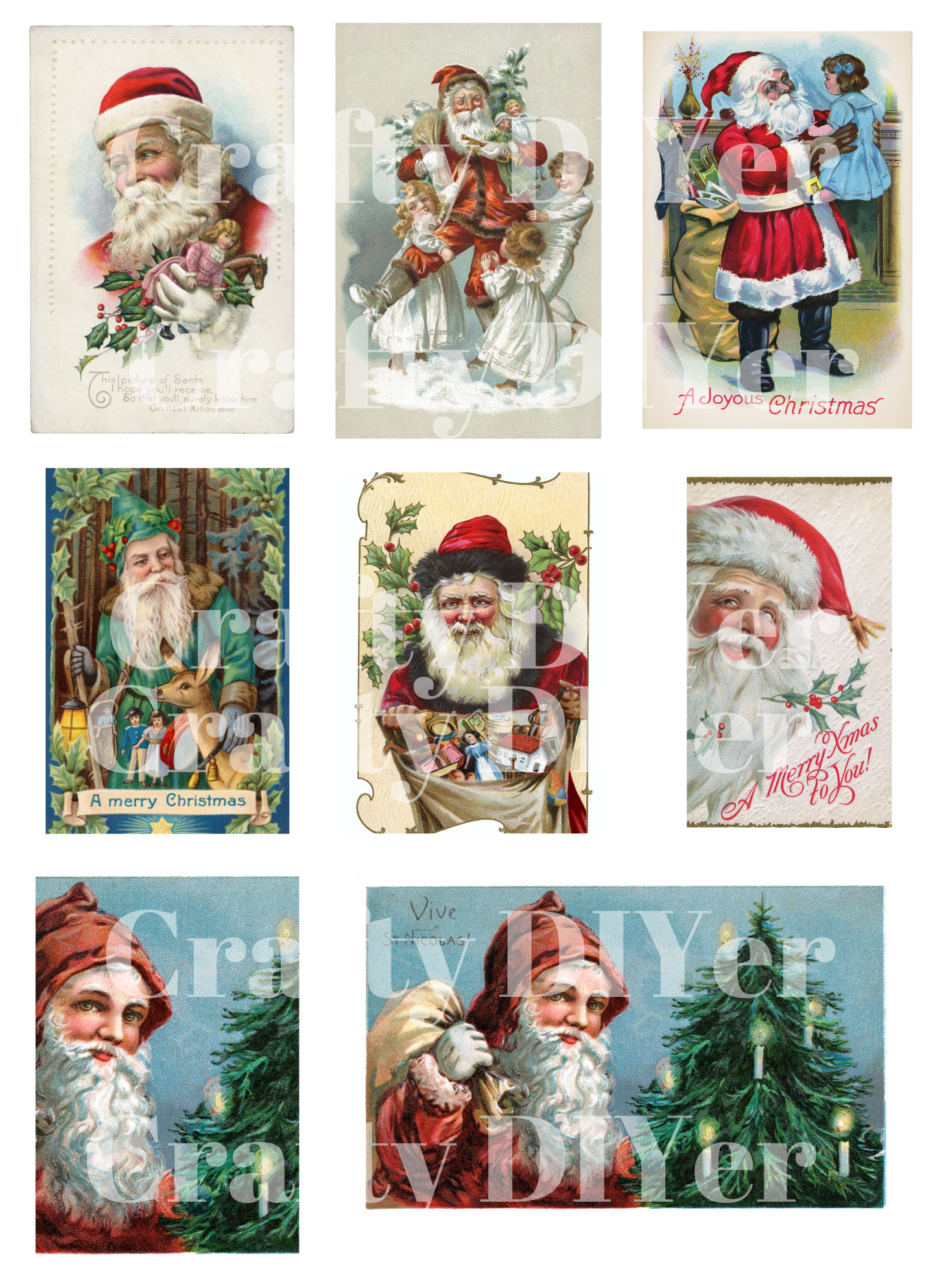 Vintage Children/Santa Printable *Special Mingle and Jingle Event*