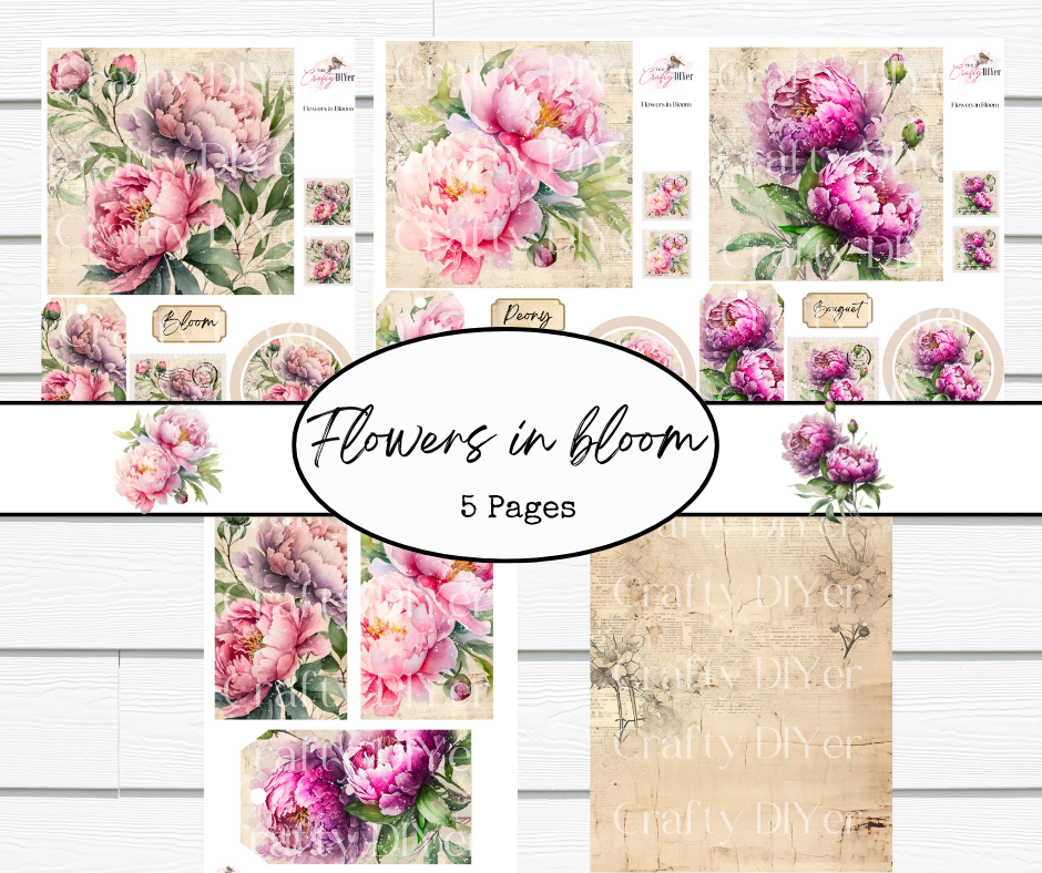 Flowers in Bloom Digital Printables