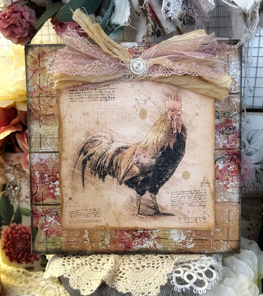 Rooster Mixed Media