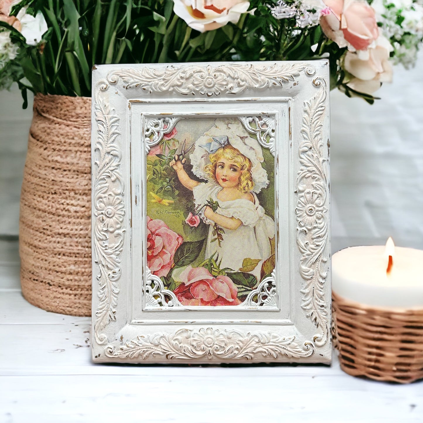 Sweet girl picture frame