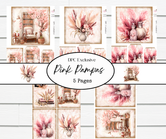 (Exclusive to Clubhouse) Pink Pampas Digital Printables