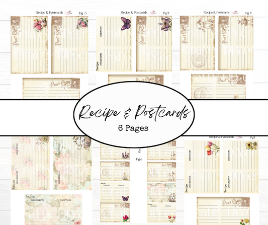 (Exclusive to Clubhouse) Recipes + Notecards Digital Printables