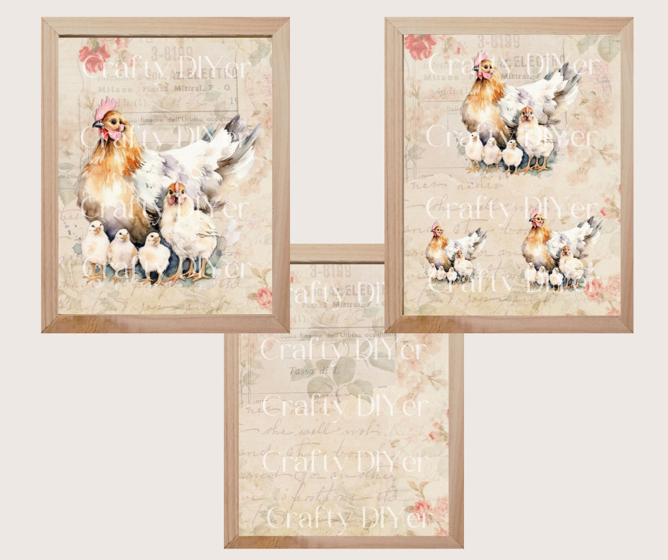 Hen + Chicks Printable Set