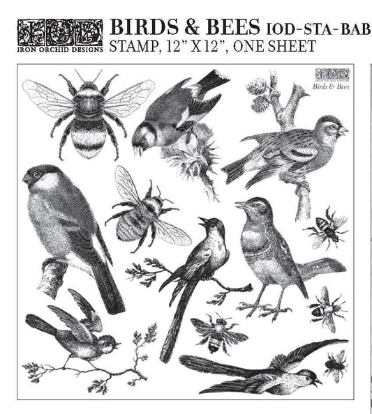 Birds And Bees Stamp