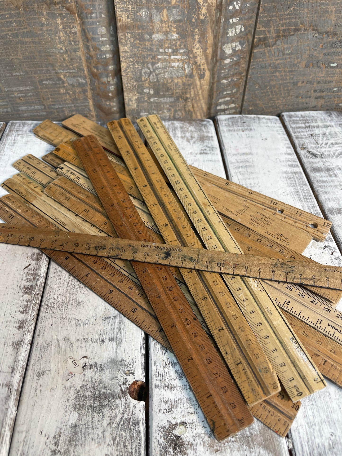 Wooden School Ruler (Set of 2)